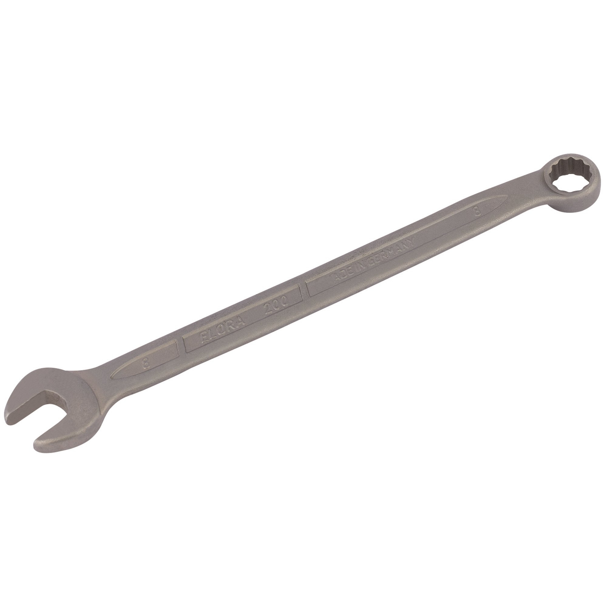 Elora 200 8mm Long Stainless Steel Combination Spanner 44011