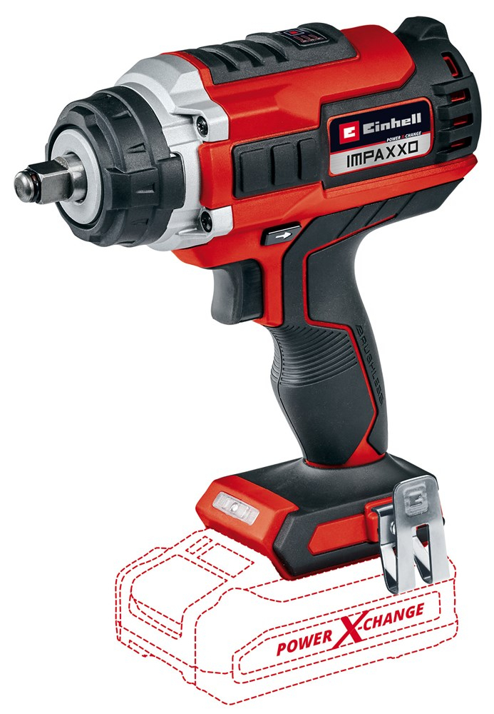 Einhell Impaxxo 18/400 Body Only 18V Power X-Change 400nm Brushless Impact Wrench