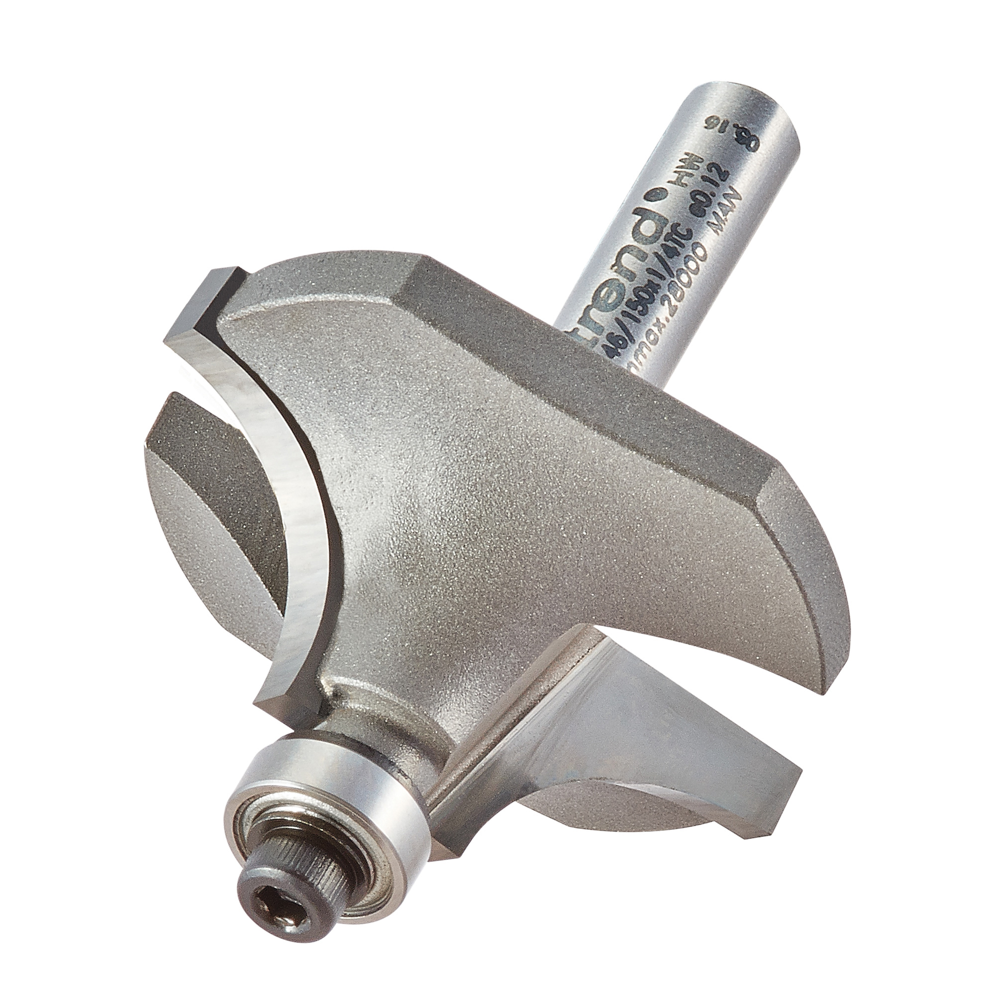 Trend 46/150X1/4TC Bearing guided ovolo cutter 12.7mm radius