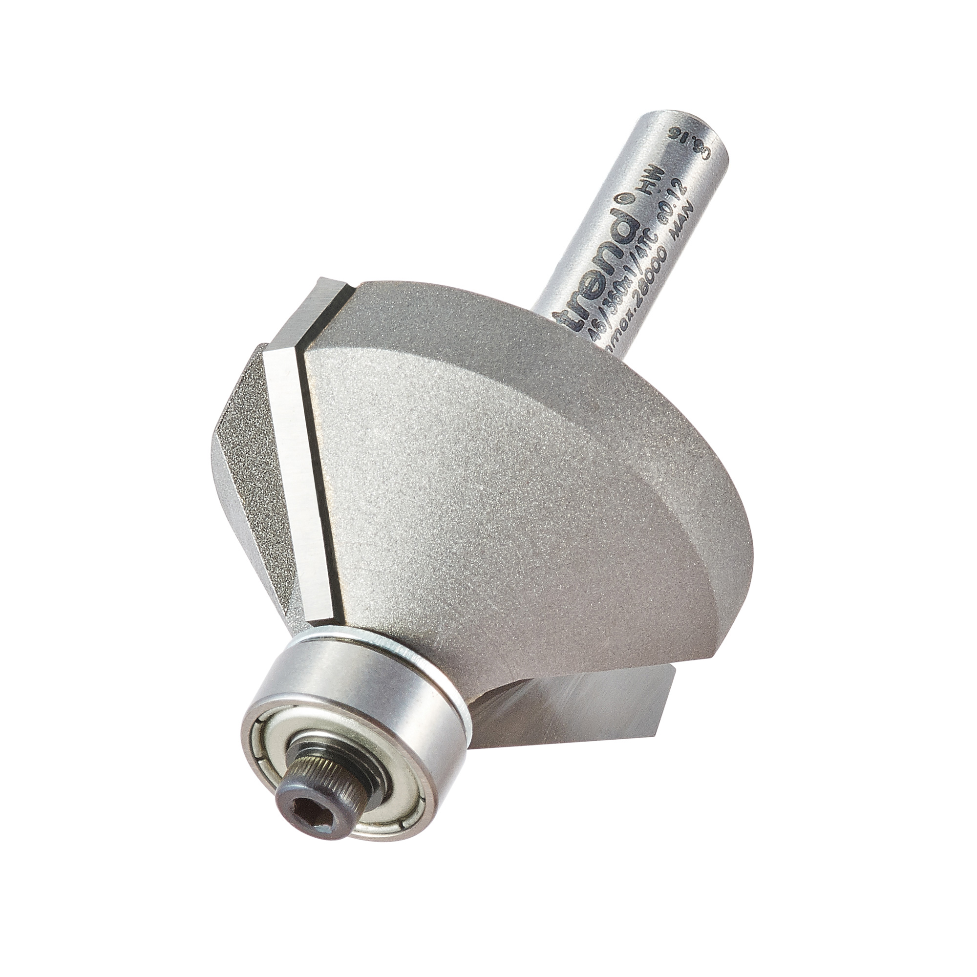 Trend 46/360X1/4TC Bearing guided chamfer cutter 45 degrees