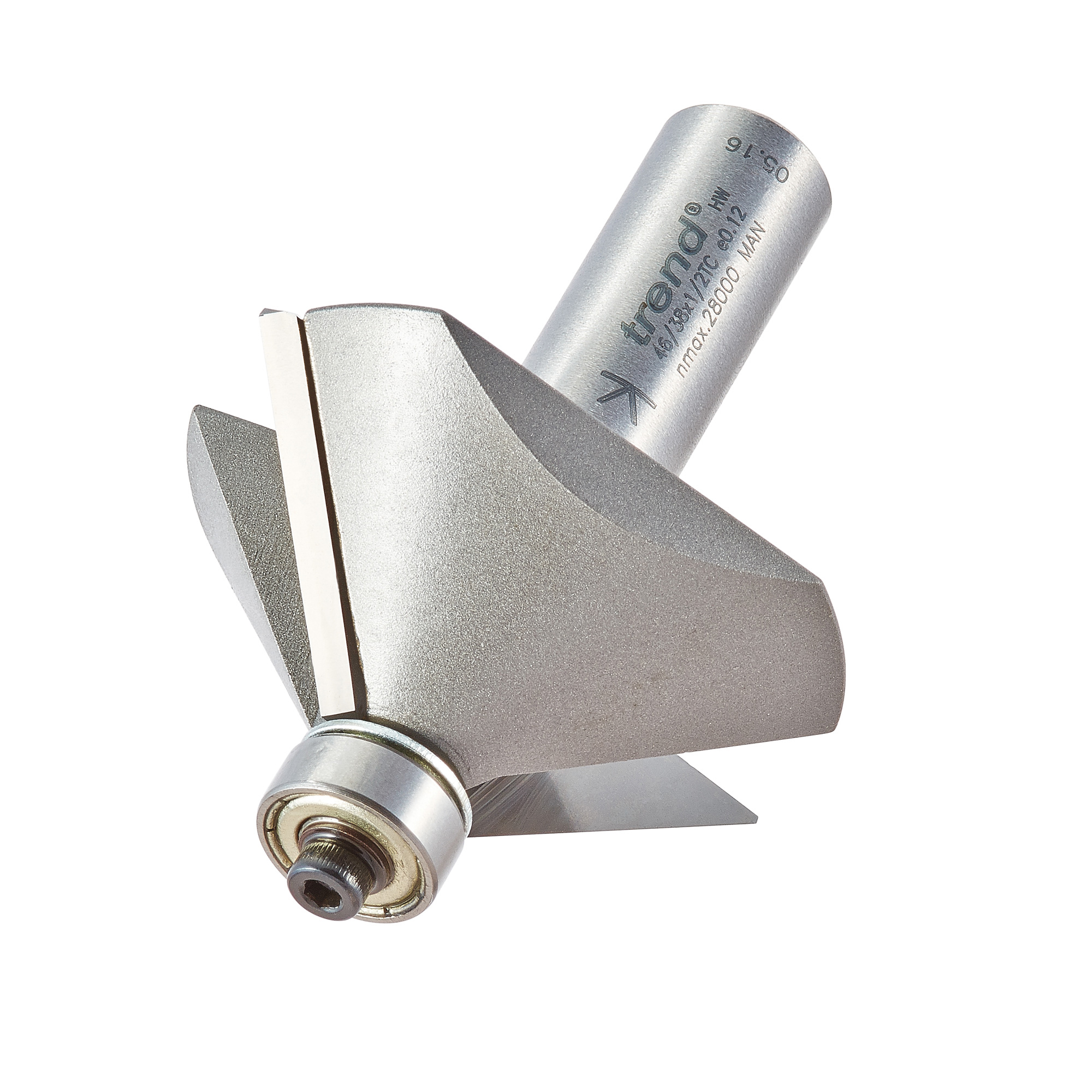 Trend 46/38X1/2TC Bearing guided chamfer cutter 45 degrees