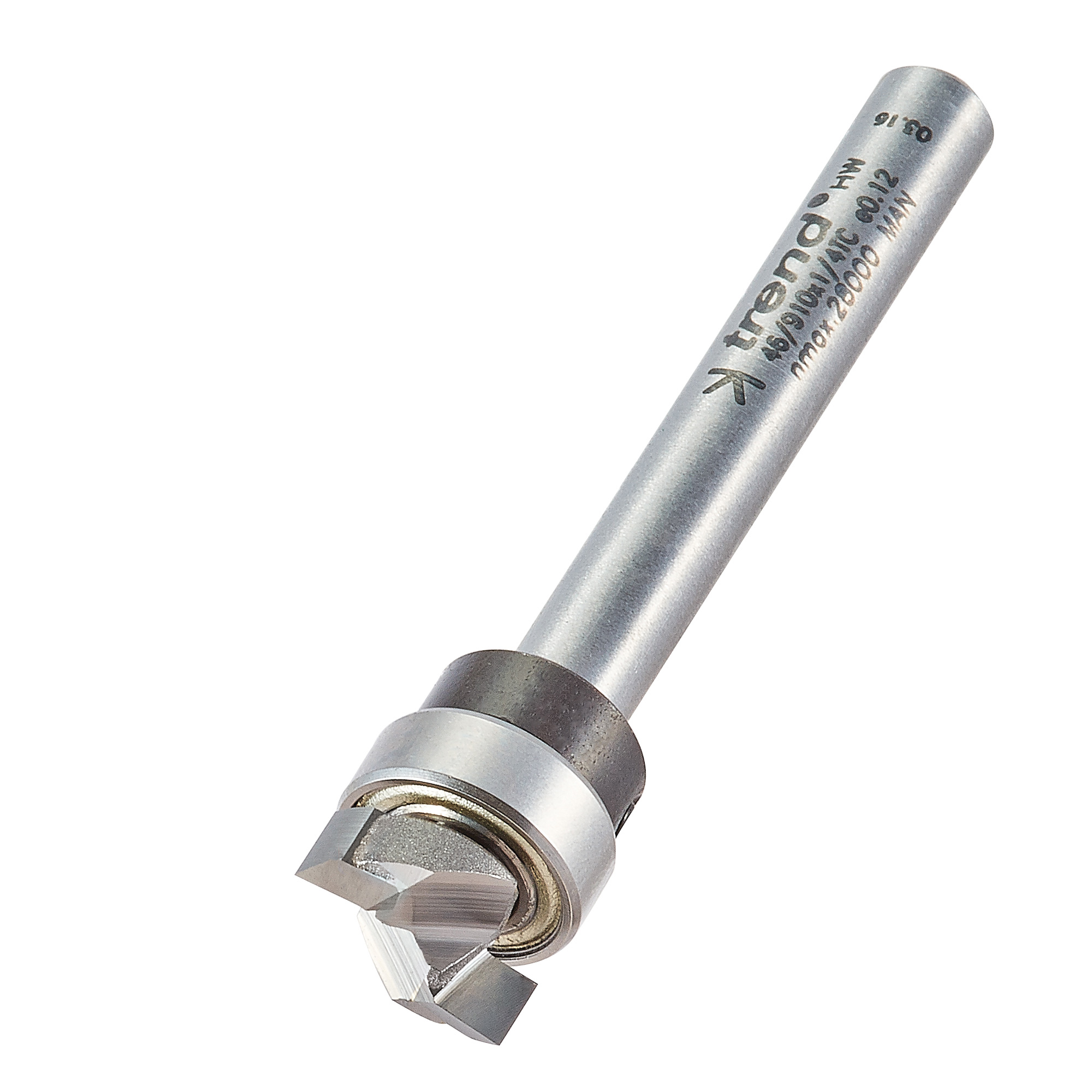 Trend 46/910X1/4TC Guided  profiler 12.7mm dia x 4mm cut