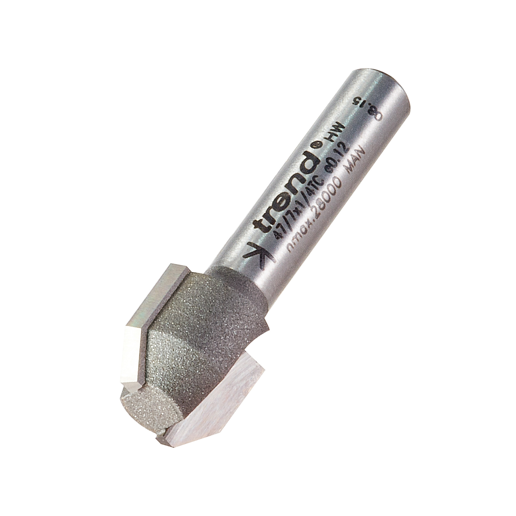 Trend 47/7X1/4TC Combi trimmer cutter 12.7mm diameter C1=9 C2=4mm length