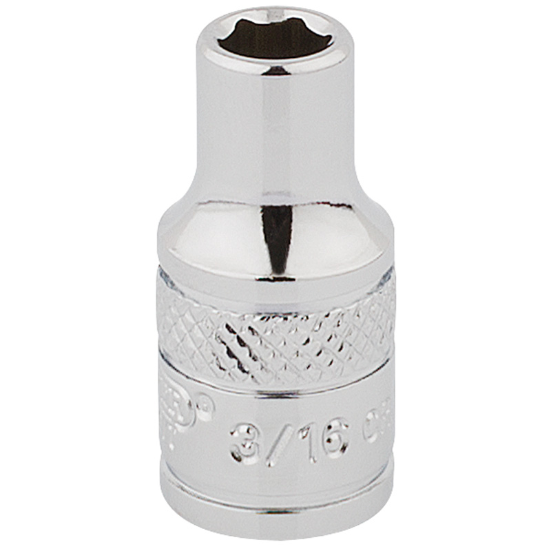 Draper 48345 B-AF 1/4" Square Drive Hi Torq&#174; 12 Point Socket (3/16")