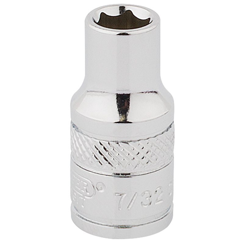 Draper 48371 B-AF 1/4" Square Drive Hi Torq&#174; 12 Point Socket (7/32")