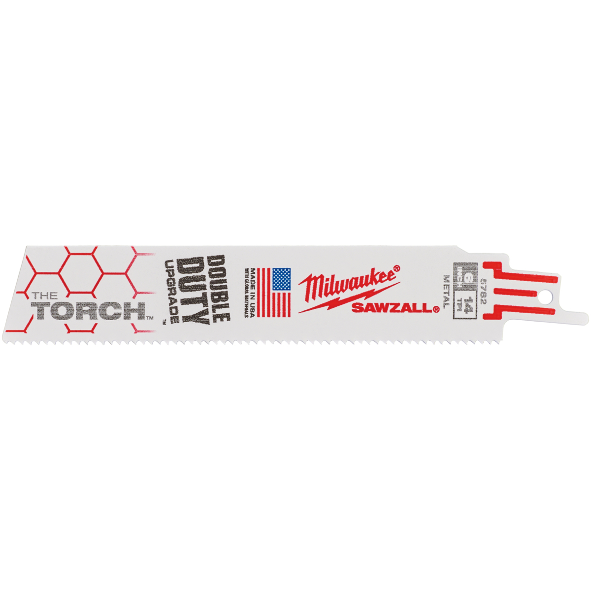Milwaukee 48475782 150mm x 14tpi Torch Reciprocating Saw Blade PK5 (Replaces 48004782)