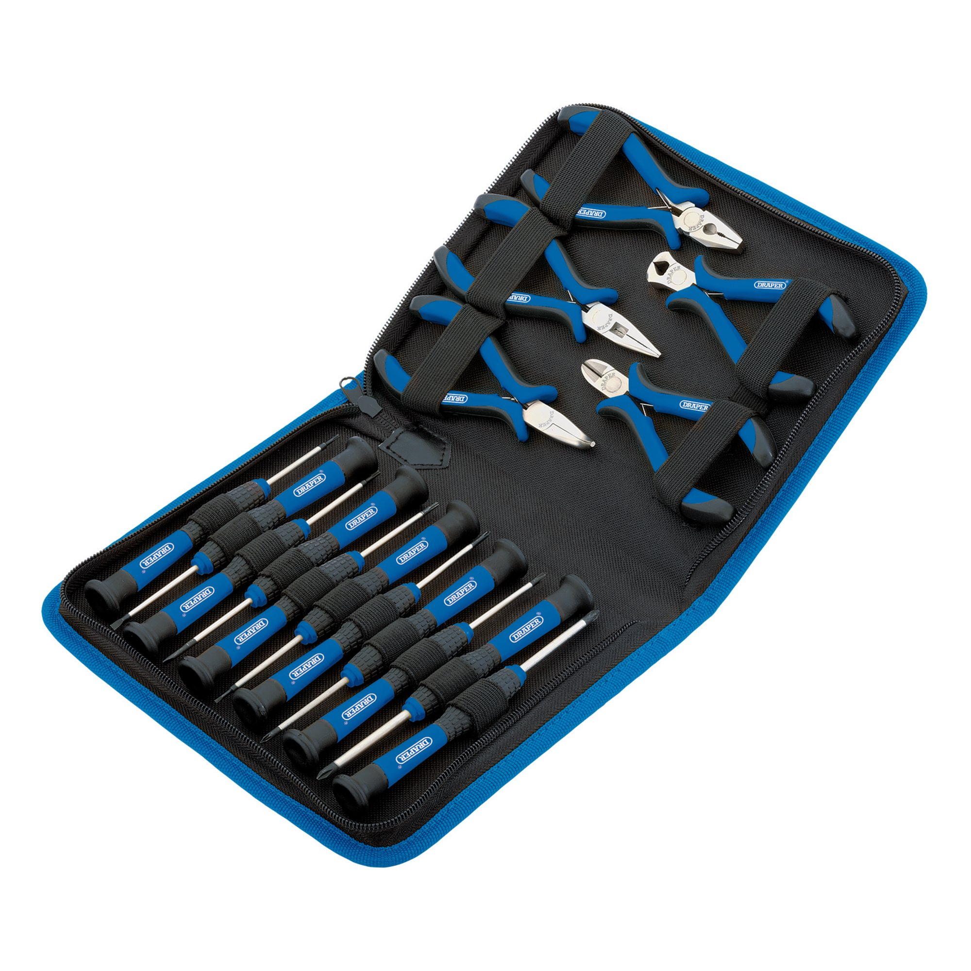 Draper 48958 PSP16 Precision Pliers And Screwdriver Set (16 Piece)