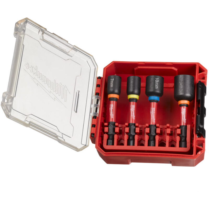 Milwaukee 4932492445 4 Piece Shockwave Nut Driver Set