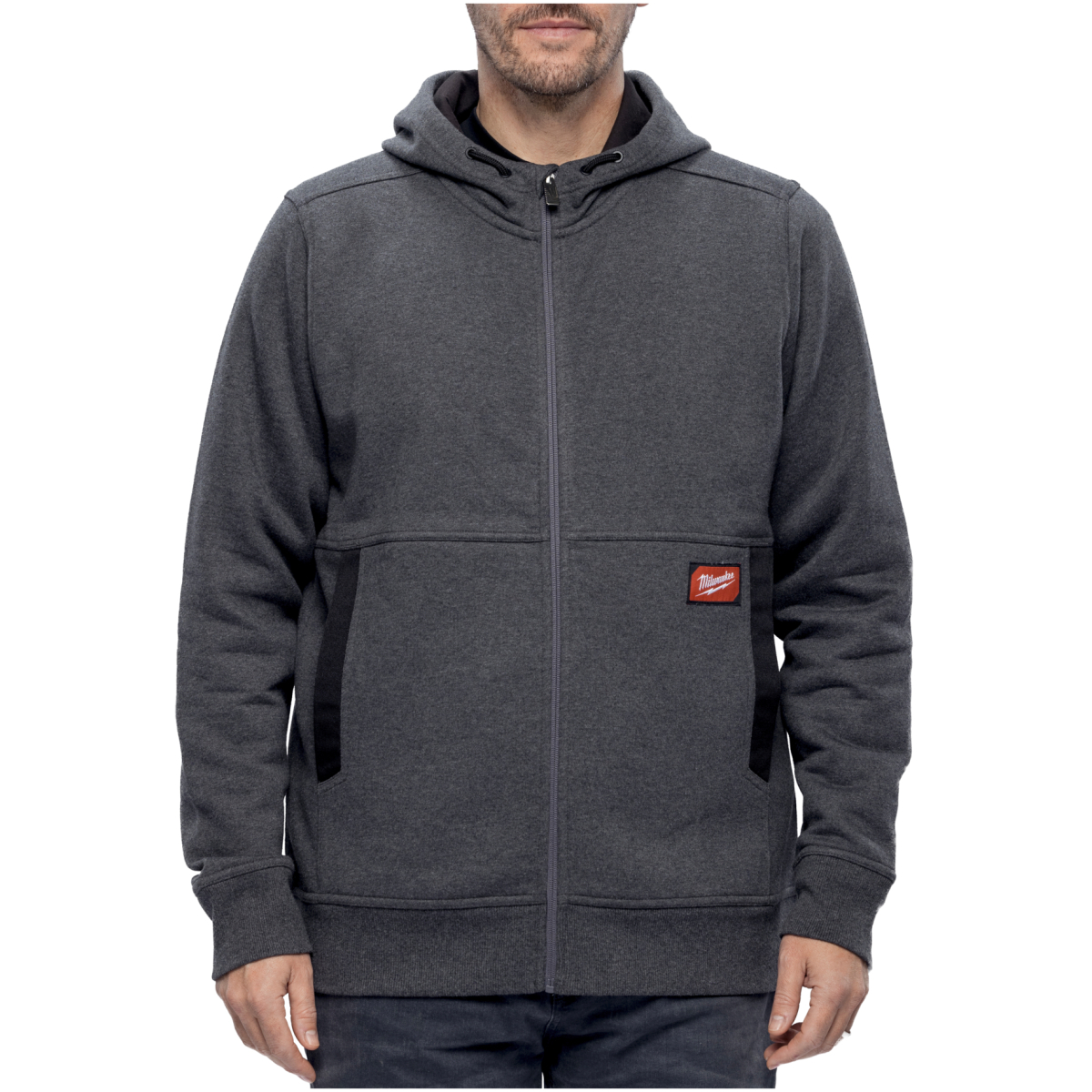 Milwaukee Gridiron Full Zip Hoodie Grey Extra Large