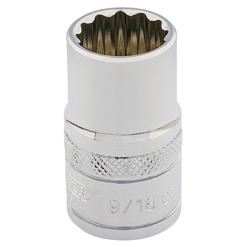 Draper 49457 D-AF 3/8" Square Drive Hi Torq&#174; 12 Point Socket (9/16")