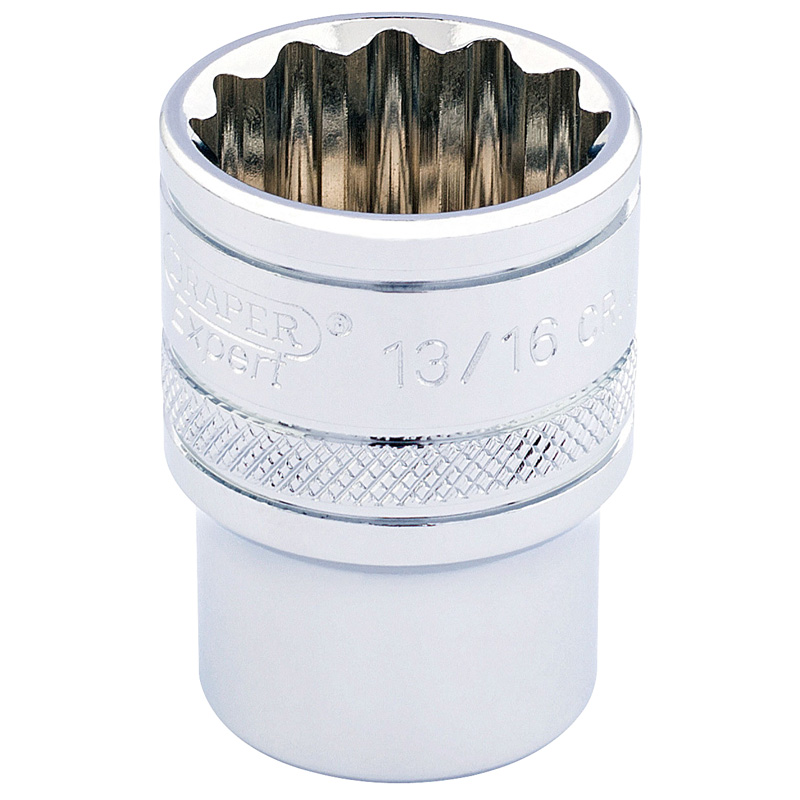 Draper 49482 D-AF 3/8" Square Drive Hi Torq&#174; 12 Point Socket (13/16")