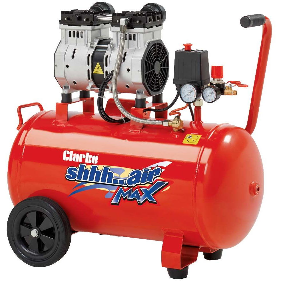 Clarke 2242045 SHHH50/150 Shhh Air Max 7cfm 50 Litre 1.5HP Low Noise Compressor (230V)