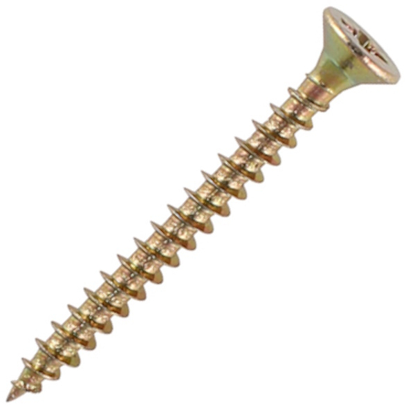 5.0mm x 50mm Solo Woodscrew CSK - YZP (TUB) (Tub of 525) 50050STUBY Timco