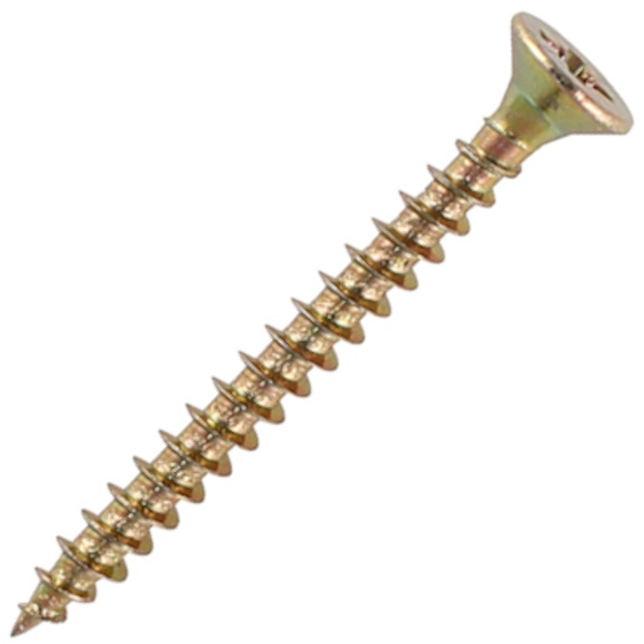 5.0mm x 60mm Solo Woodscrew CSK - YZP (TUB) (Tub of 400) 50060STUBY Timco