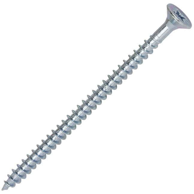 5.0mm x 80mm Solo Woodscrew PZ2 CSK - BZP (Box of 200) 50080SOLOZ Timco