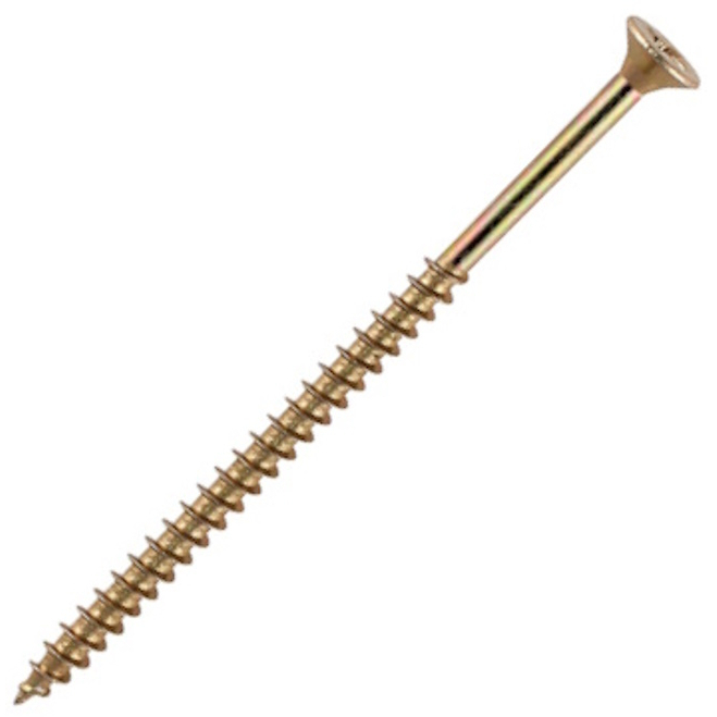 5.0mm x 100mm Solo Woodscrew CSK - YZP (TUB) (Tub of 250) 50100STUBY Timco