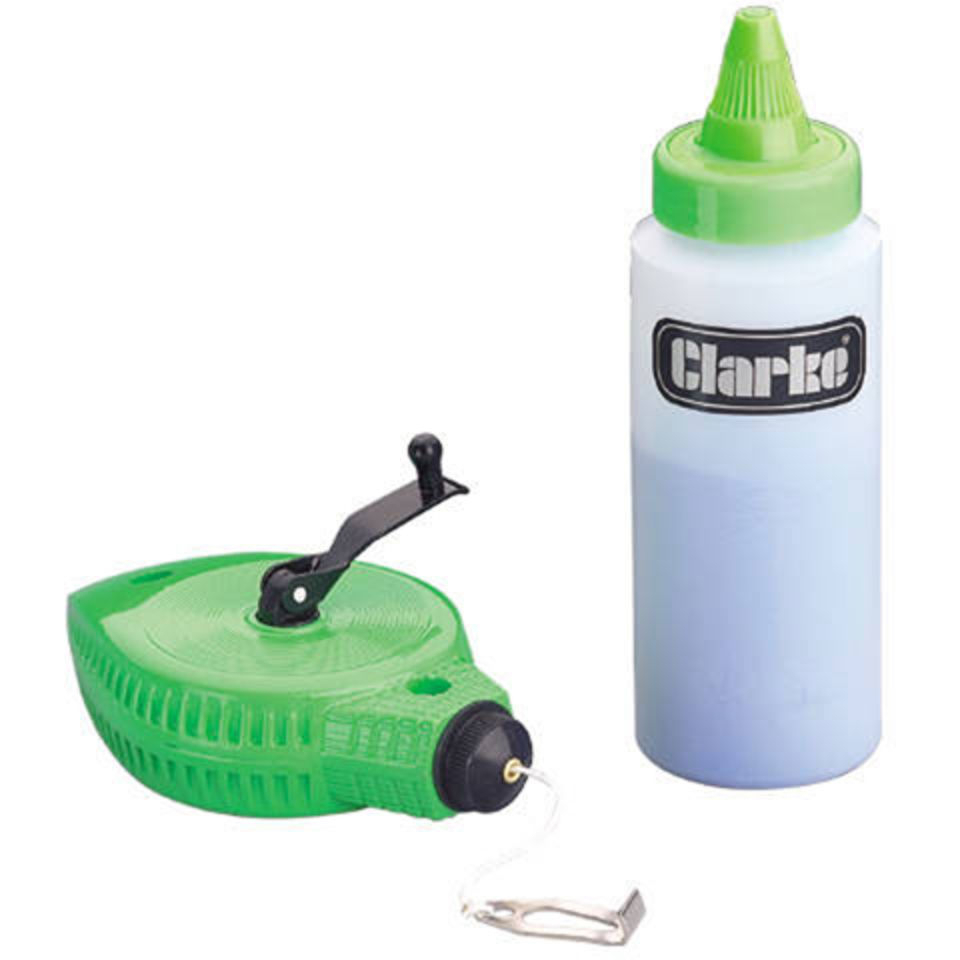 Clarke 1801402 CHT402 2 Piece 30m Chalk Line Kit