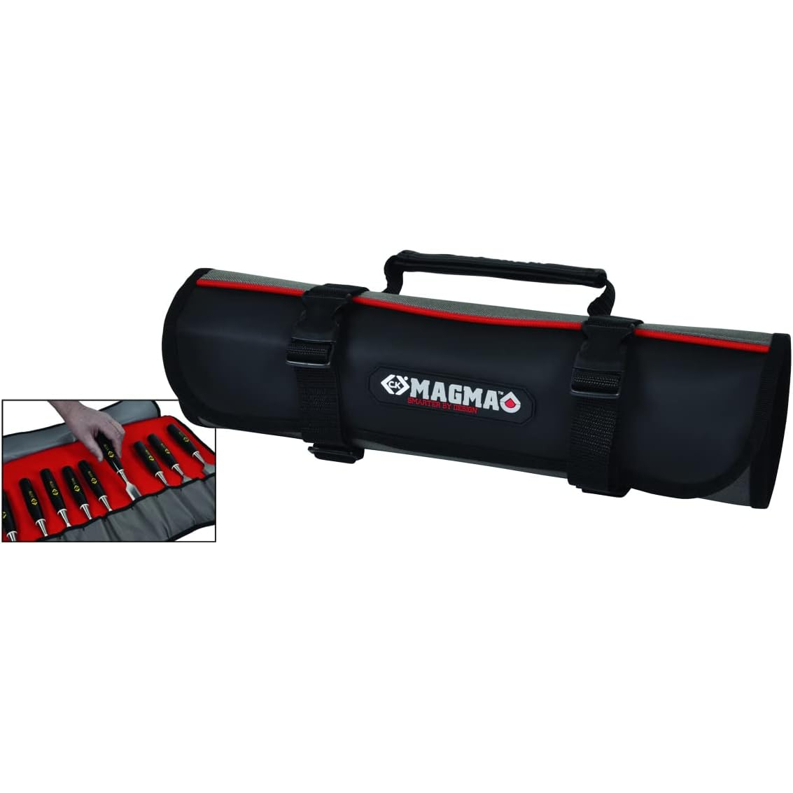 C K MA2719 Magma Chisel Roll, Black, 52 x 37 x 2 cm
