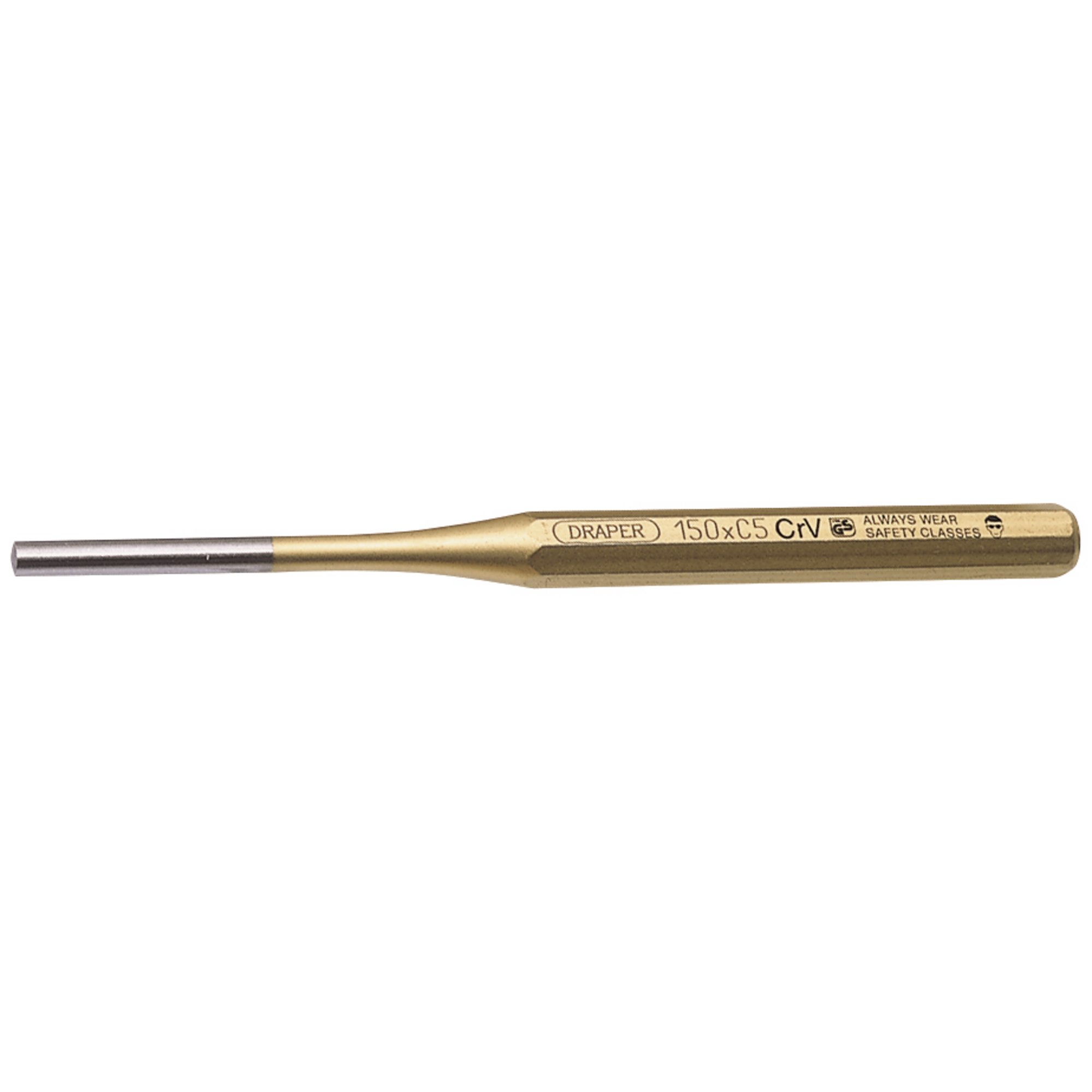 Draper 51695 119 Expert 5mm x 150mm Octagonal Parallel Pin Punch