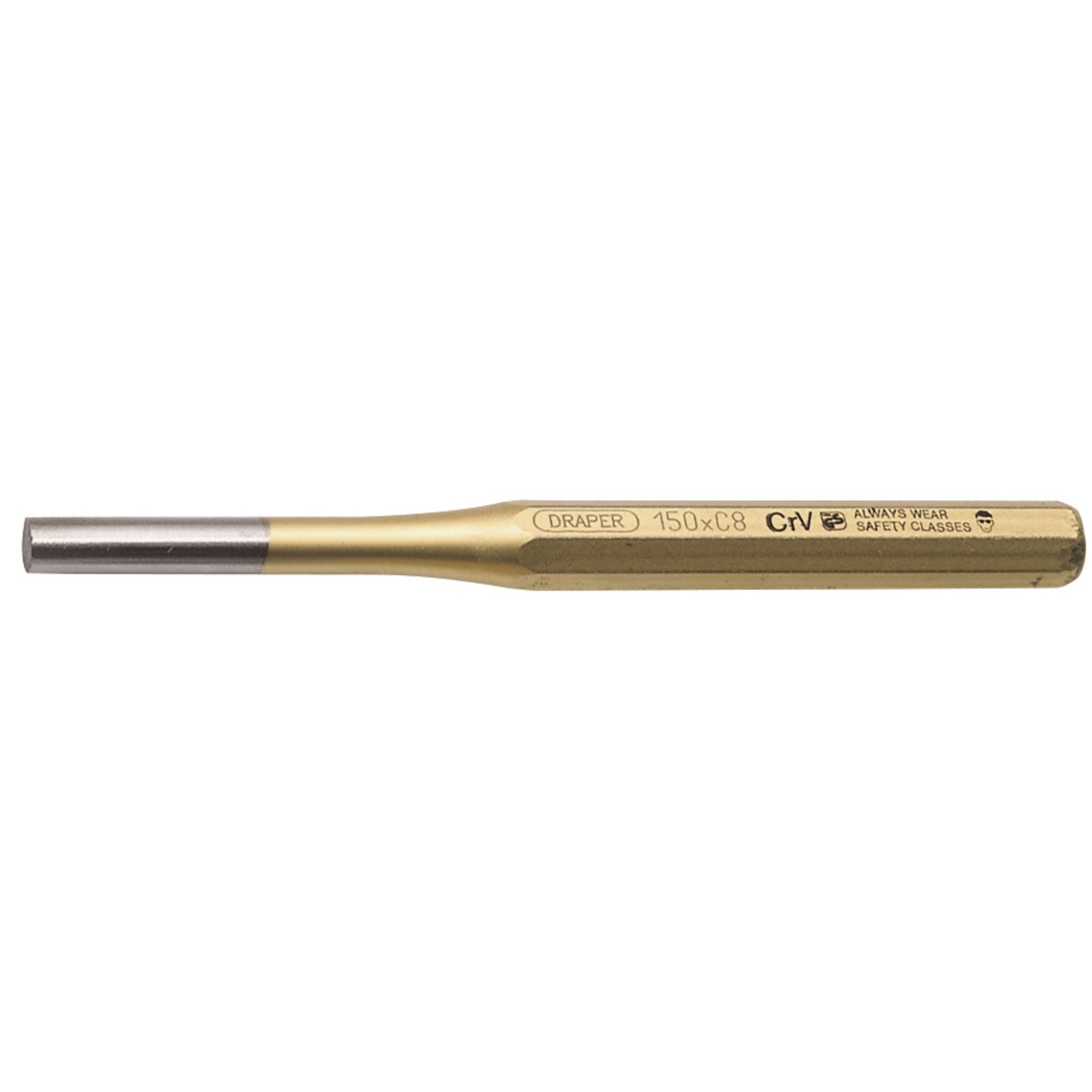 Draper 51710 119 Expert 8mm x 150mm Octagonal Parallel Pin Punch