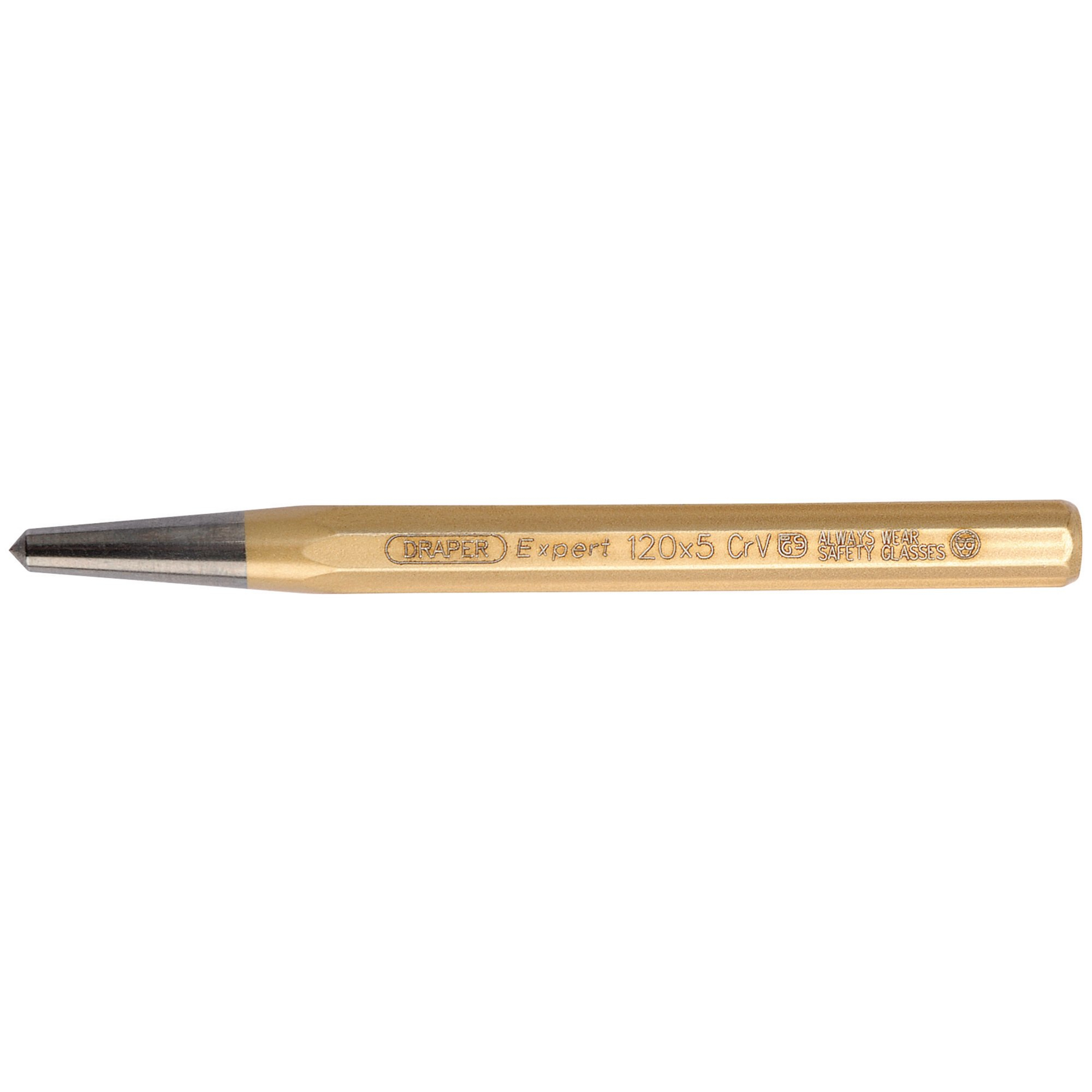 Draper 51760 100HB Expert 5mm X 120mm Octagonal Centre Punch