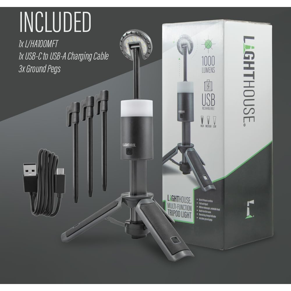 Lighthouse L-HA100MFT Adventure Series Multi-Function Tripod Light
