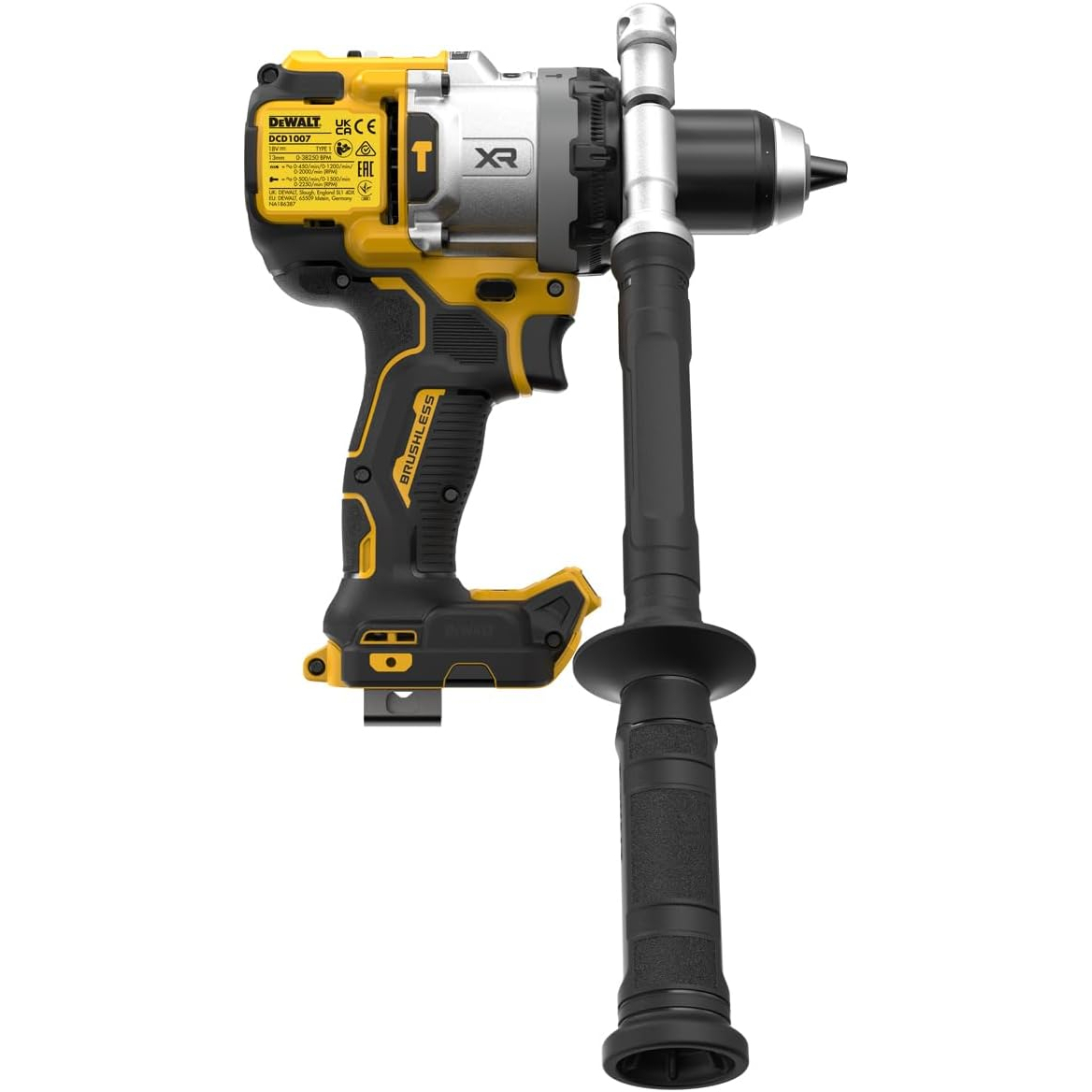 DeWalt DCD1007NT-XJ Body Only 18v Cordless Brushless Combi Hammer Drill in TSTAK Case