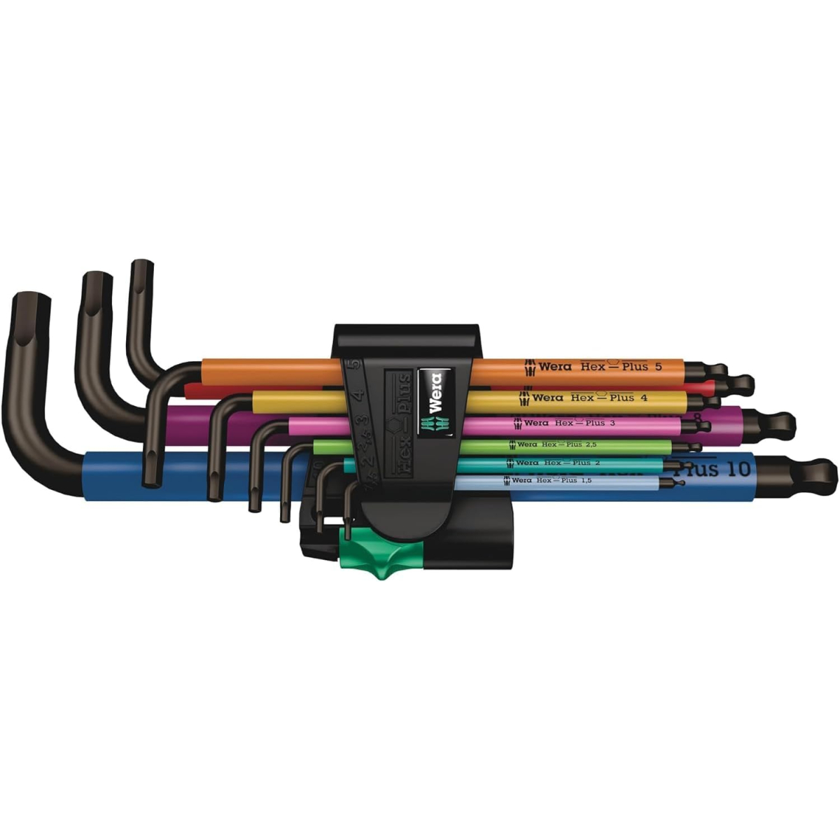 Wera 05073593001 950 SPKL/9 SM N SB Multicolour BlackLaser L-key set, 9pc, Metric, 1.5-10mm