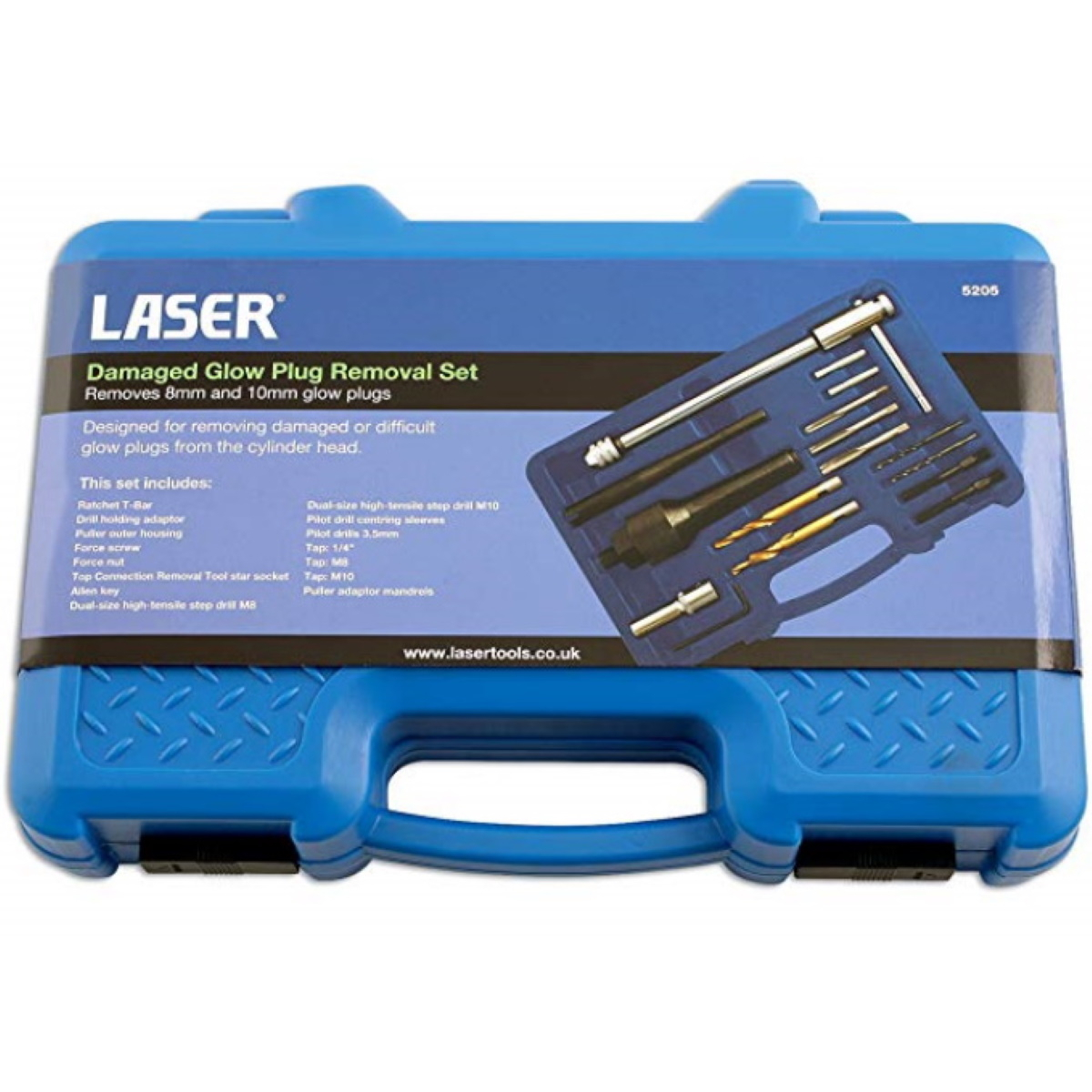 Laser 5205 Damaged Glow Plug Removal Set