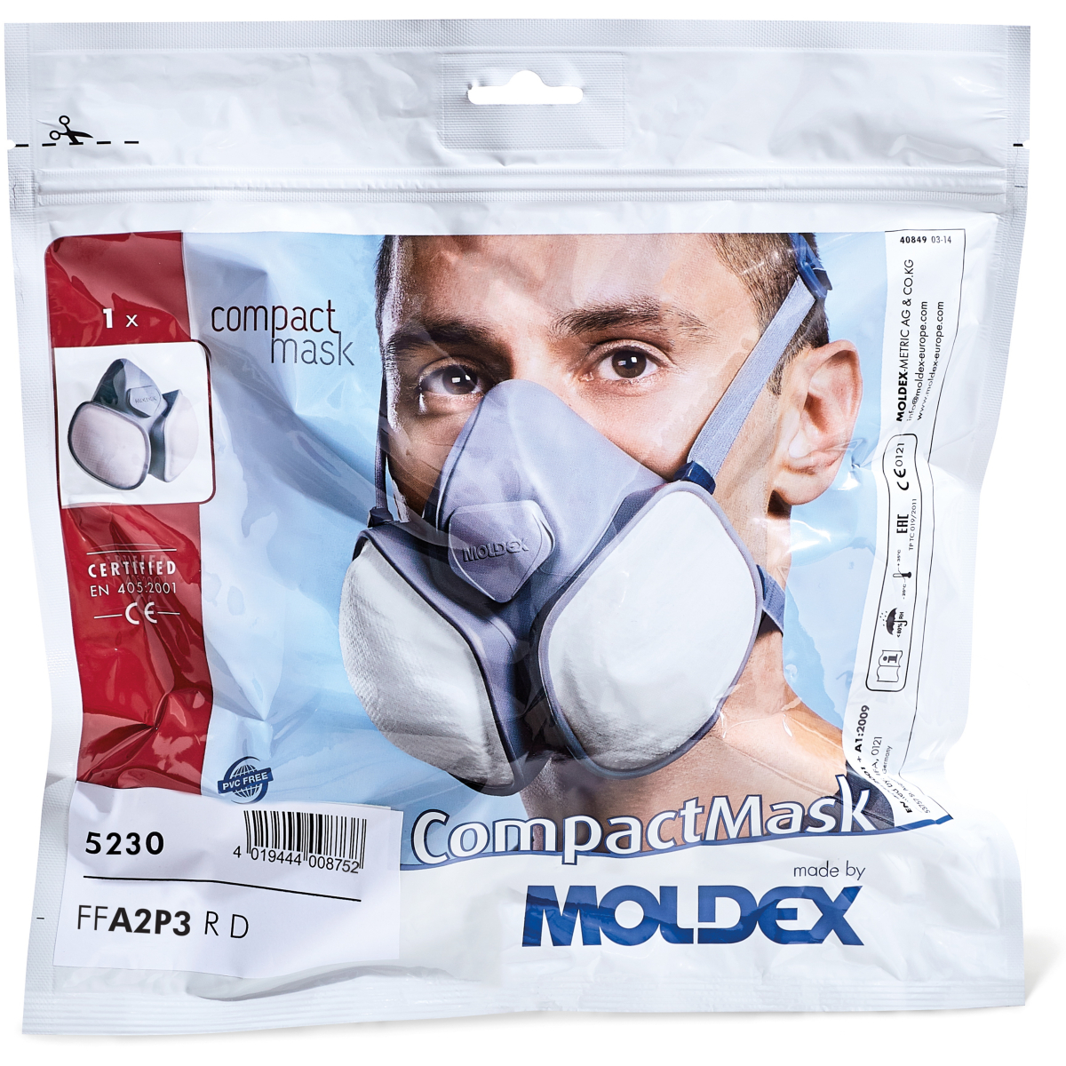 Moldex 523001 FFA2P3 R D Compact Mask 