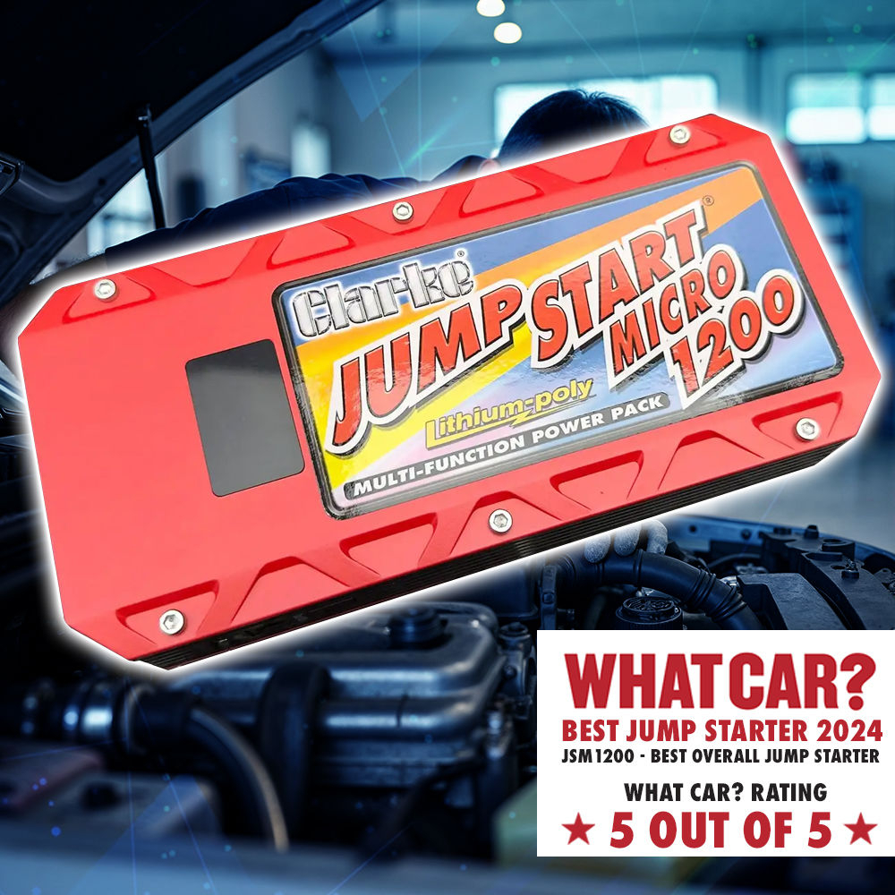 Clarke 6239030 JSM1200 1200A Jumpstart - Multi-Purpose with Lithium Polymer Battery