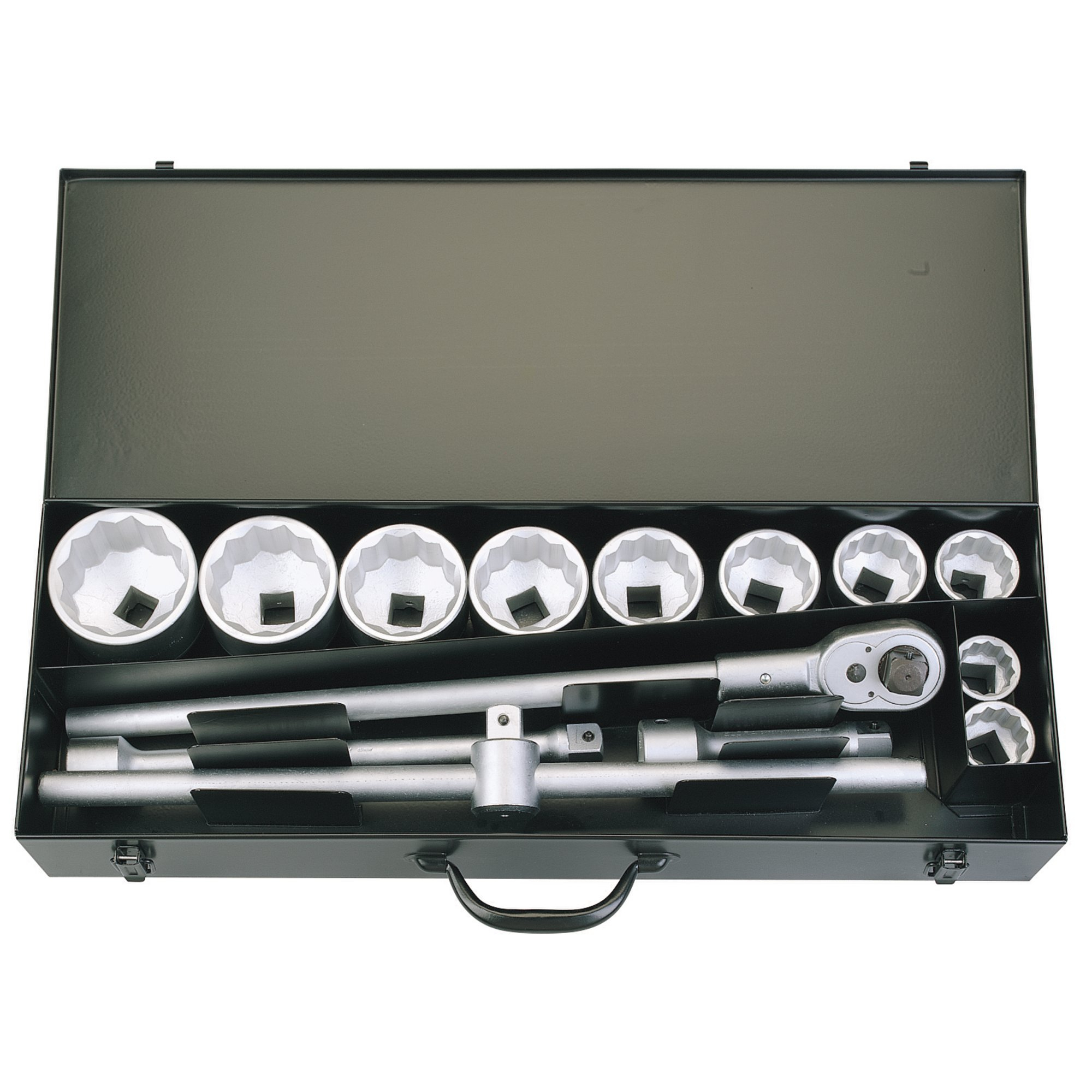 Elora 780-10M 15 Piece 1" Square Drive Metric Socket Set 53037