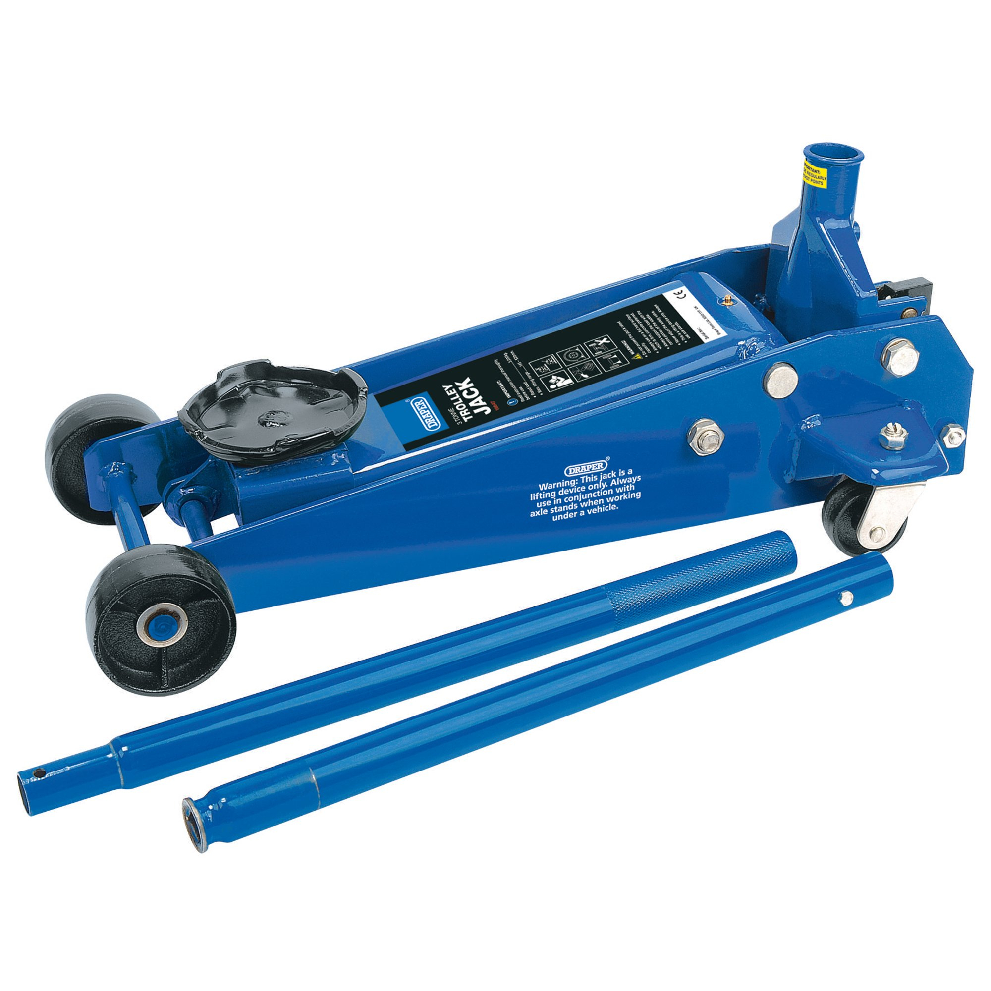 Draper 53089 TJ3HD/B Heavy Duty 3 Tonne Trolley Jack