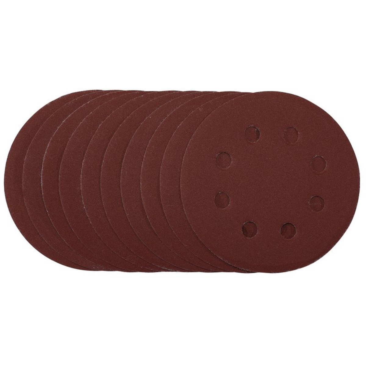 Draper 53501 SDHAL115 Sanding Discs 115mm 240 Grit Hook and Loop (Pack of 10)