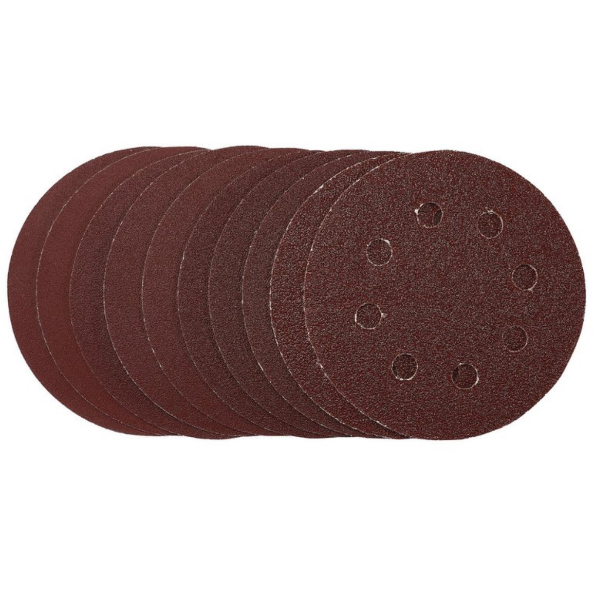 Draper 53510 SDHAL115 Sanding Discs 115mm Assorted Grit Hook and Loop (Pack of 10)