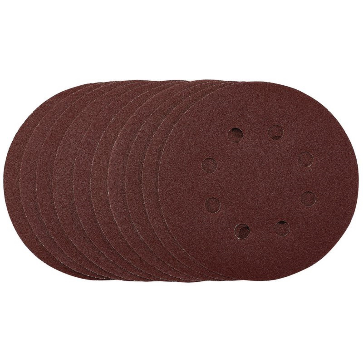 Draper 54756 SDHAL125 Sanding Discs 125mm 120 Grit Hook and Loop (Pack of 10)