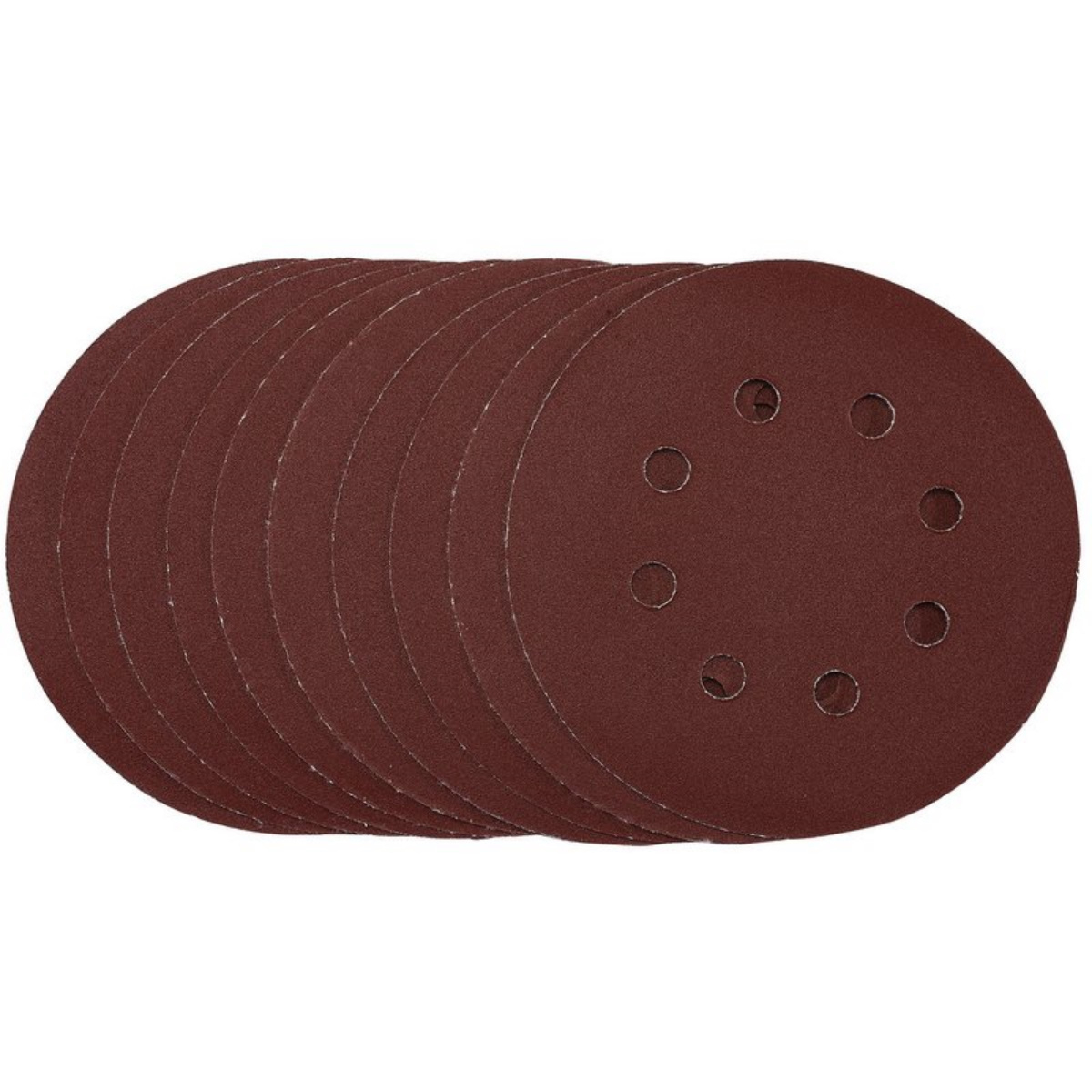 Draper 54758 SDHAL125 Sanding Discs 125mm 240 Grit Hook and Loop (Pack of 10)