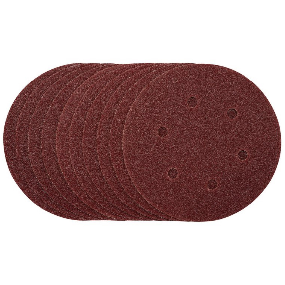 Draper 54887 SDHAL150 Sanding Discs 150mm 40 Grit Hook and Loop (Pack of 10)