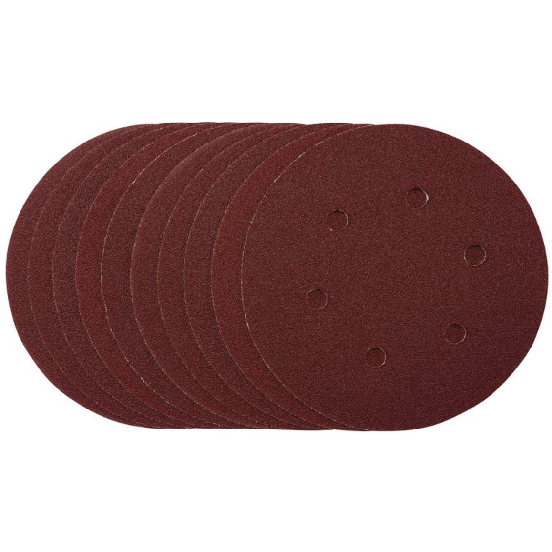 Draper 54888 SDHAL150 Sanding Discs 150mm 80 Grit Hook and Loop (Pack of 10)