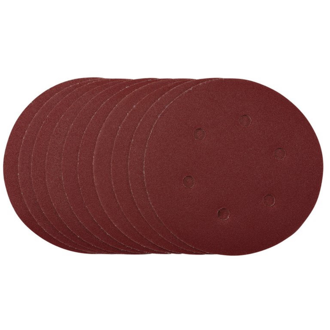 Draper 54948 SDHAL150 Sanding Discs 150mm 120 Grit Hook and Loop (Pack of 10)