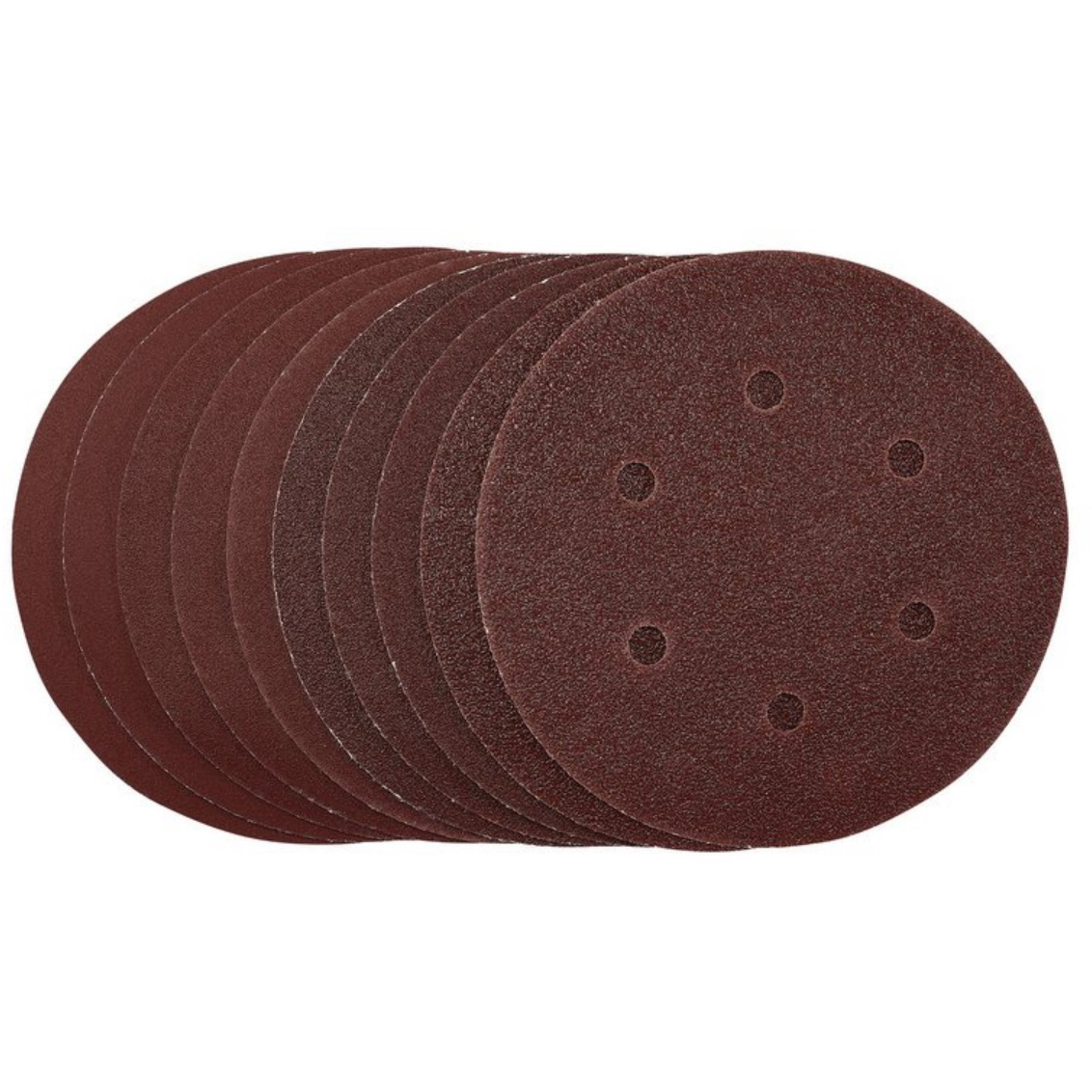 Draper 55069  SDHAL150 Sanding Discs 150mm Assorted Grit Hook and Loop (Pack of 10)