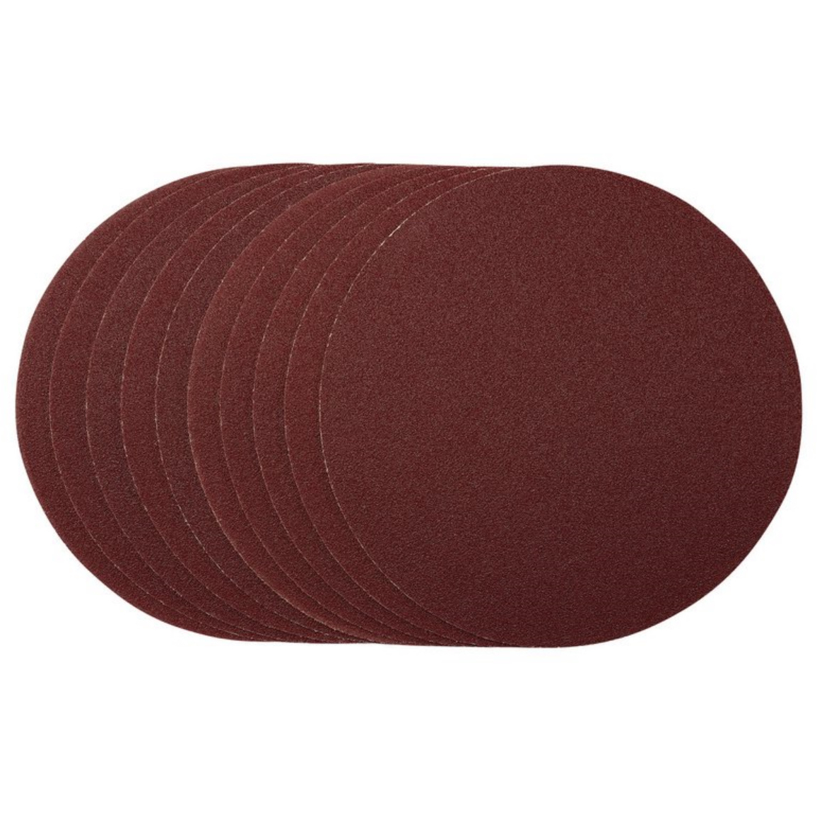 Draper 55204 SDHAL180 Sanding Discs 180mm 80 Grit Hook and Loop (Pack of 10)