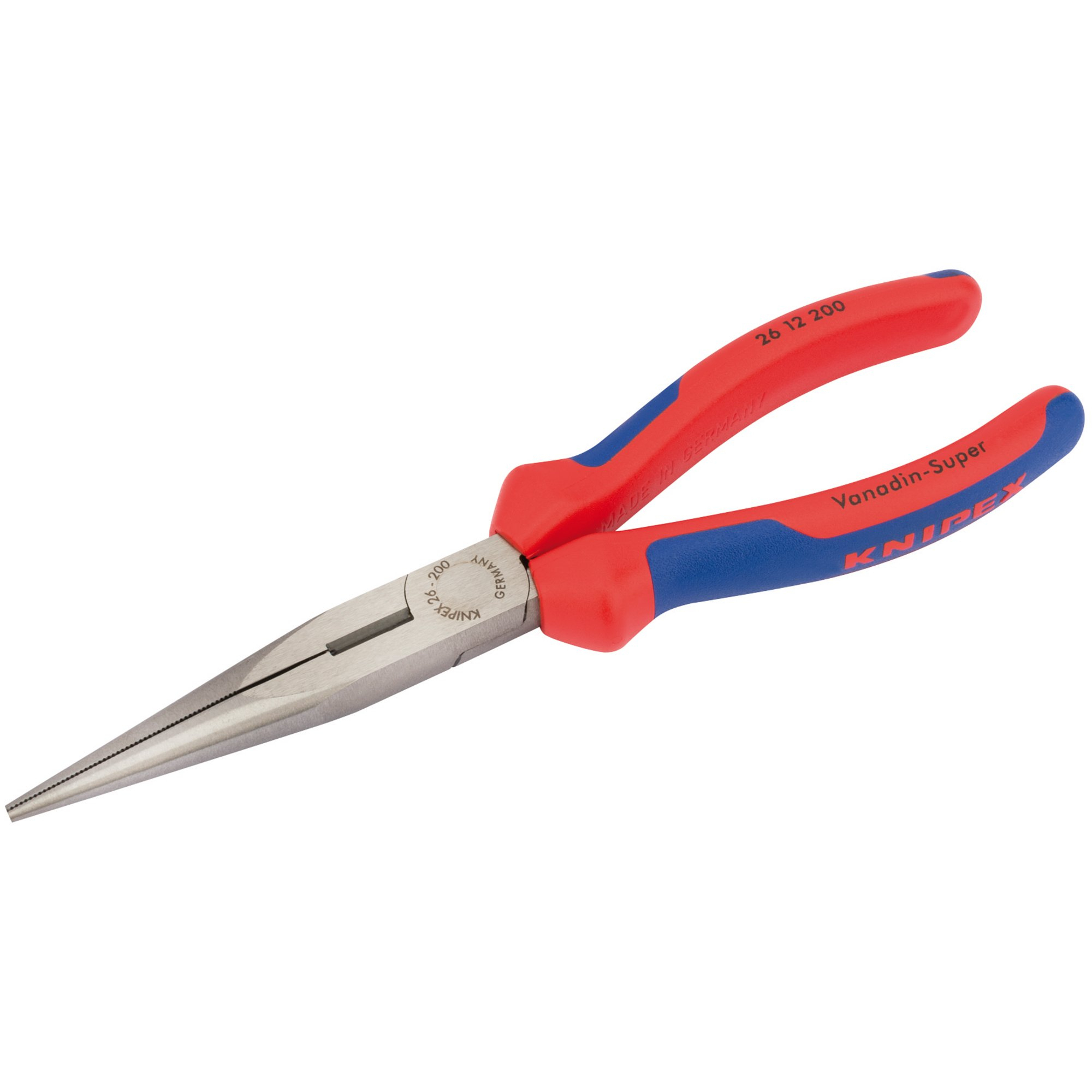 Knipex 26 12 200 SBE 200mm Long Nose Pliers with Heavy Duty Handles 55580