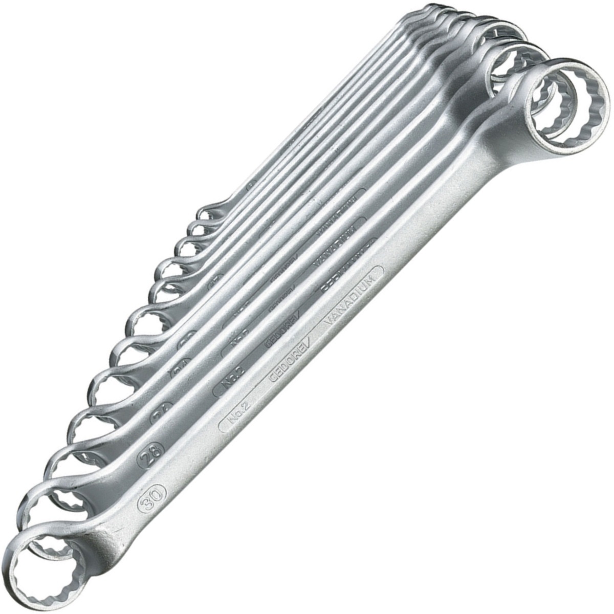 Gedore 6031040 Metric Double Ended Ring Spanner Set 12 Piece 2-120