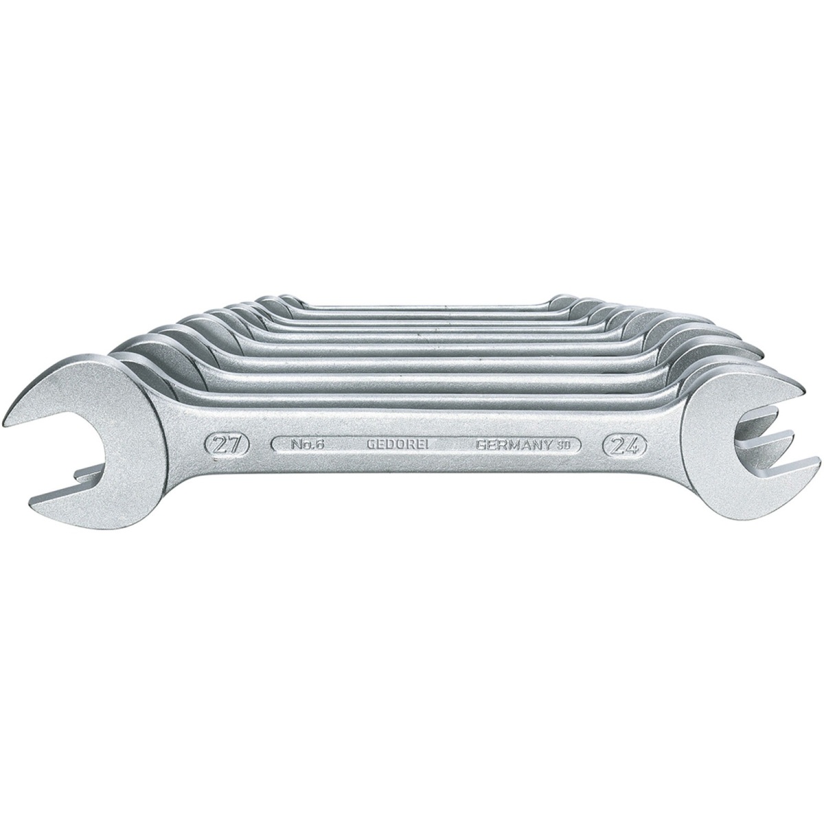 Gedore 6077540 Double Open Ended Spanner Set 10 Piece Metric 6-10