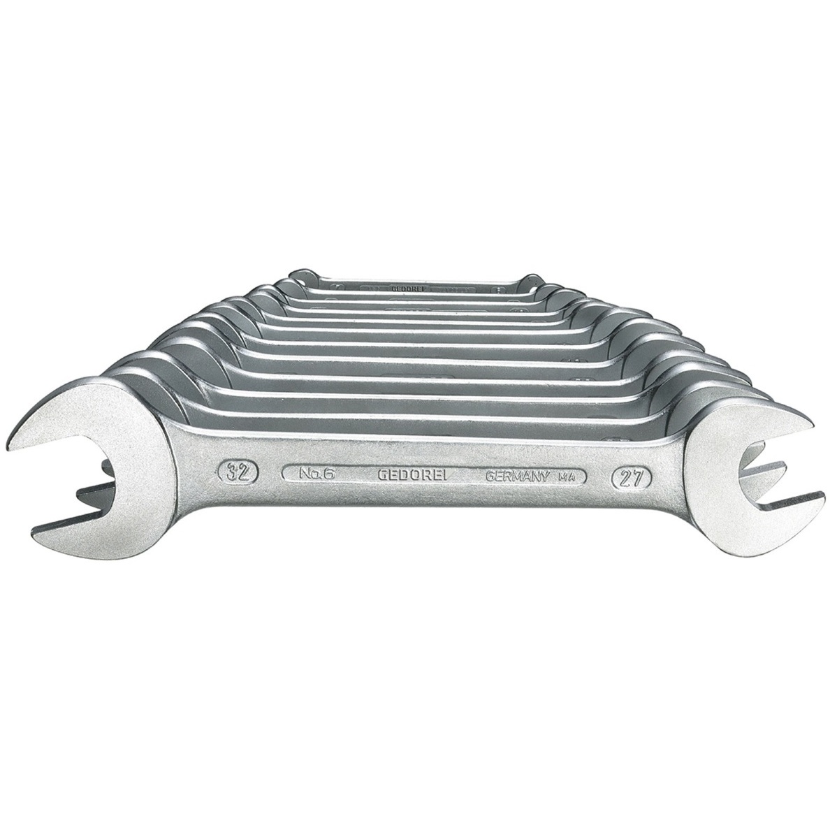 Gedore 6077890 Double Open Ended Spanner Set 12 Piece Metric 6-120