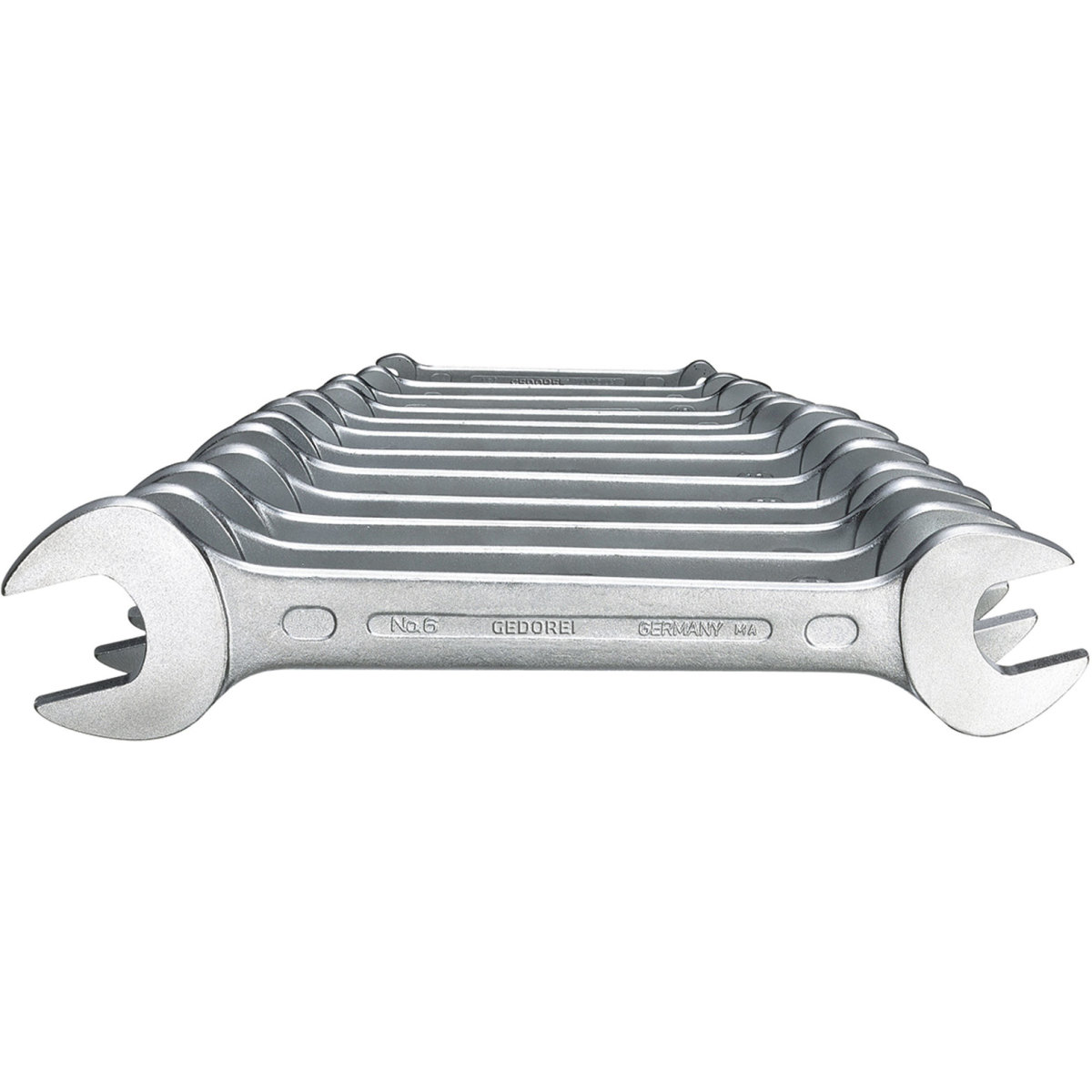 Gedore 6078350 Double Open Ended Spanner Set 12 Piece Metric 6-122 ISO