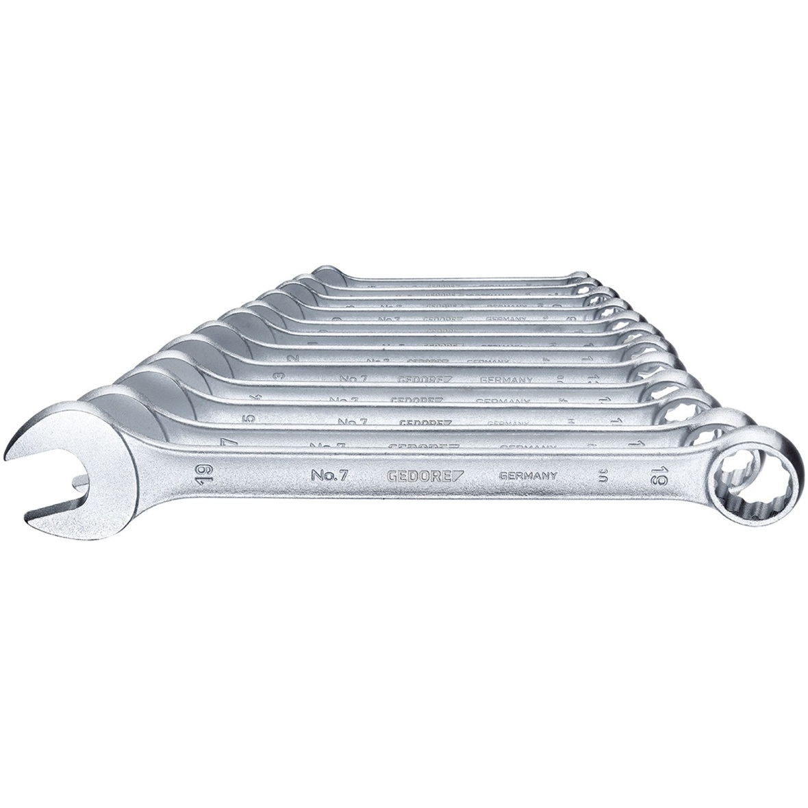 Gedore 6091530 Combination Metric Spanner Set 12 Piece 7-0112