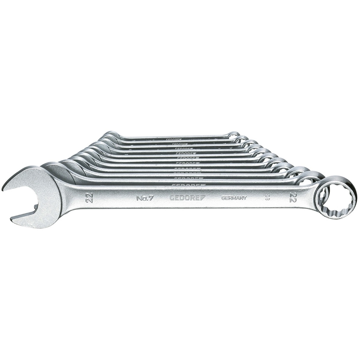 Gedore 6093070 Combination Metric Spanner Set 11 Piece 7-011