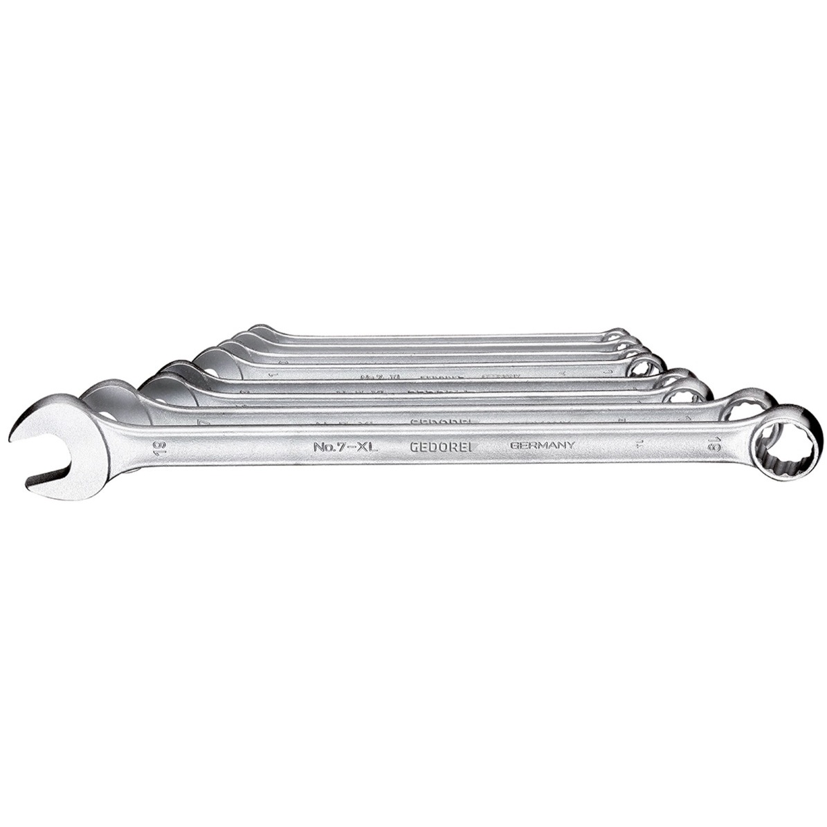 Gedore 6104880 Combination Metric Spanner Set Extra Long 8 Piece 7 XL-080
